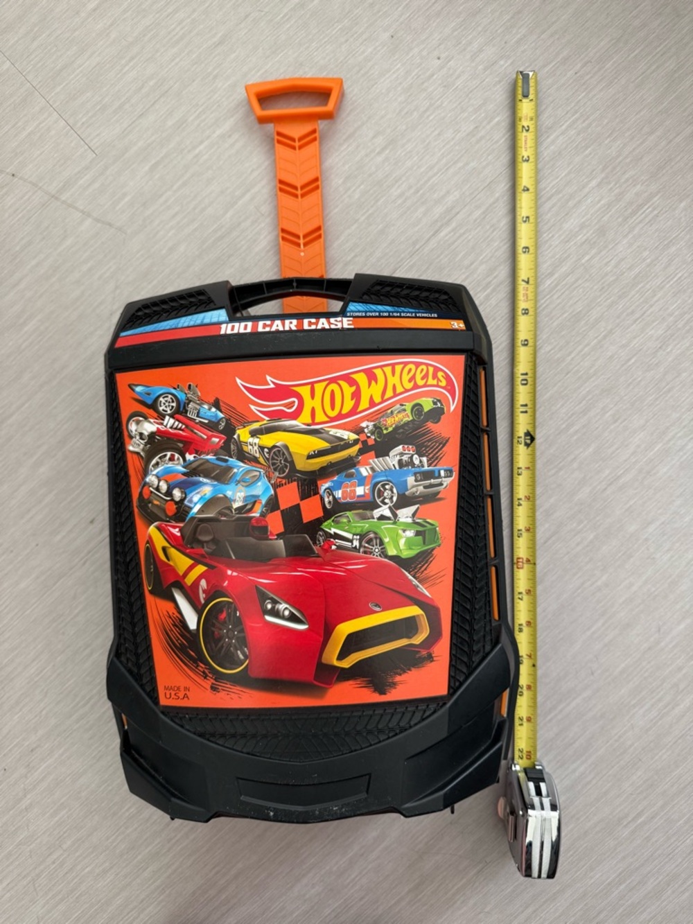 Hot Wheels Kids Rolling Car Case storage box container